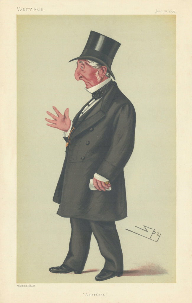 VANITY FAIR SPY CARTOON John Farley Leith 'Aberdeen' Scotland 1879 old print